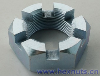 hex slotted nut